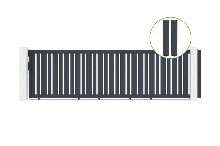 Stehleuchte mit zwei Lichtquellen neben Sessel und Kommode