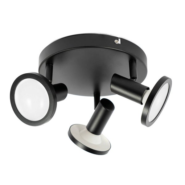 Lindby Strahler Ilda (Modern) in Schwarz aus Metall (3 flammig, GU10 ) - Deckenlampe Deckenleuchte Lampe Spot Wohnzimmerleuchte