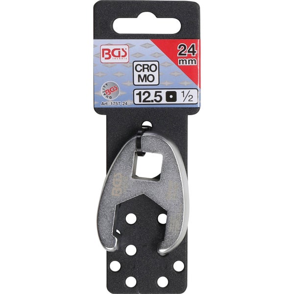 BGS Hahnenfußschlüssel Antrieb Innenvierkant 12,5 mm (1/2) SW 24 mm - 1757-24