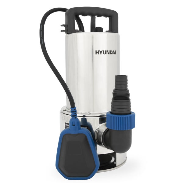 HYUNDAI Schmutzwasser-Tauchpumpe TP10019D (1000W, 19.500 l/h, Förderhöhe max. 9m, Eintauchtiefe max. 7m)