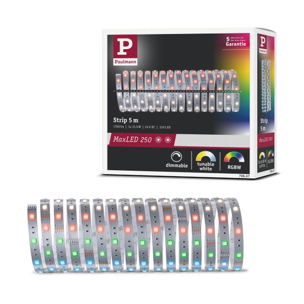 Paulmann Inline Möbel Aufbauleuchten Set mit Tunable White Funktion inklusive Montagezubehör und Produktverpackung