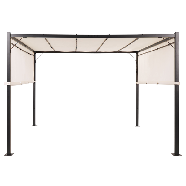 Pavillon LED PARGA Metall 310 cm 310 cm Beige