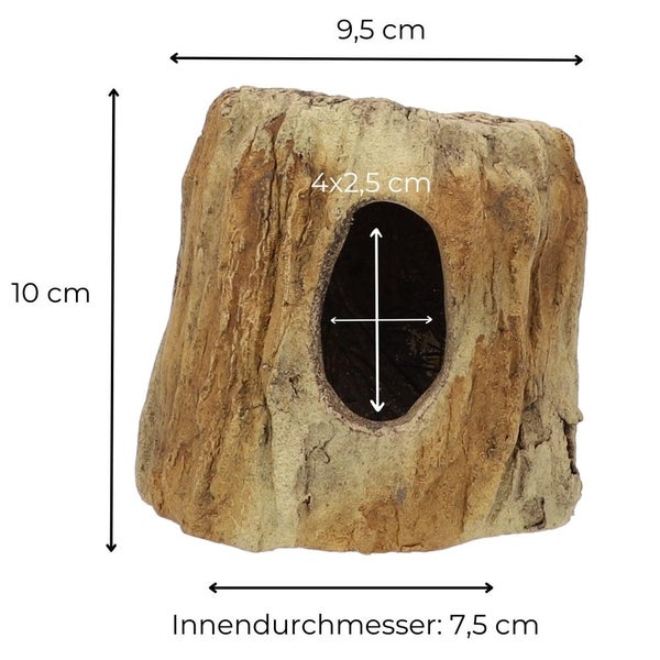 Aquarium Terrarium Deko Keramik Baumstumpf Höhle Reptilien Baumstamm Wurzel Laichröhre Fisch Ton Laichhöhle Versteck
