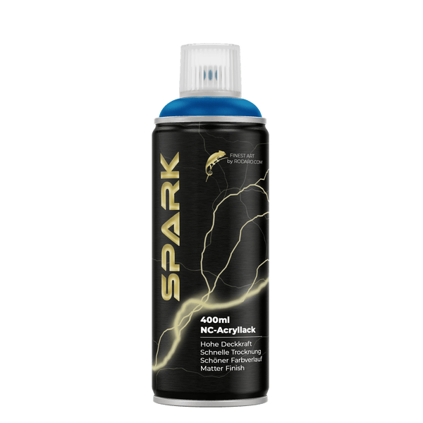 SPARK Sprühfarbe 400ml Matte Farbe Signalblau