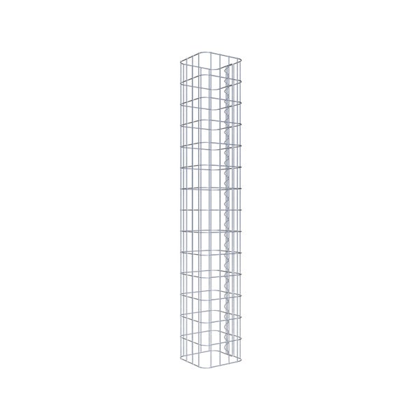 Gabionensäule 22 x 22 cm, MW 5 x 10 cm eckig - Höhe: 1,40 m