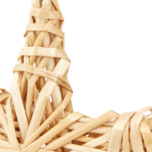 Detailansicht eines geflochtenen Korbes