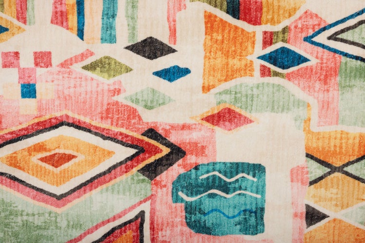 Farbenfrohe weiche Badematte Ariella Bunt 50x60 cm