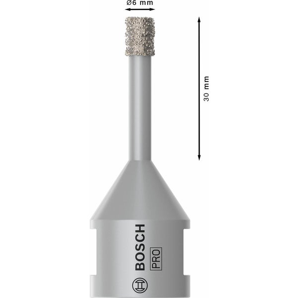 Bosch Pro Fliesenbohrer, Durchmesser sechs Millimeter, Länge dreissig Millimeter