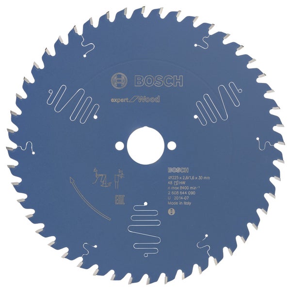 Bosch Kreissägeblatt Expert for Wood für Tischkreissägen 225 x 30 x 2,6 mm 48 - 2608644090