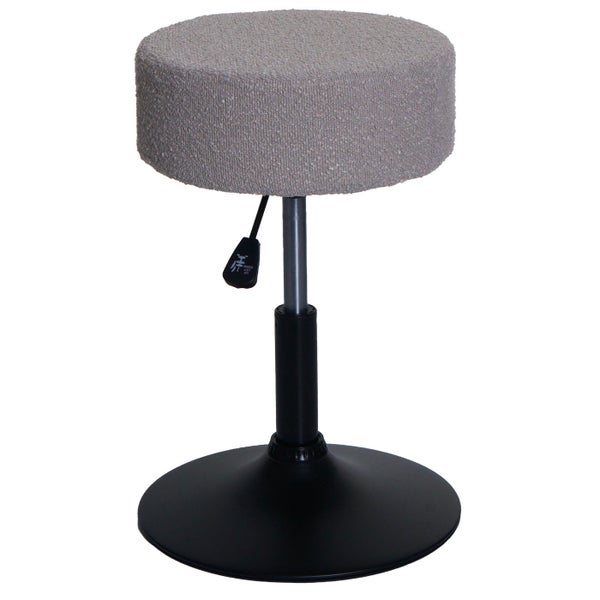 Hocker mit Stoffbezug und verstellbarer Höhe