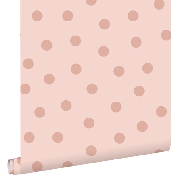 ESTAhome Tapete Punkte Rosa - 53 cm x 10.05 m - 139731