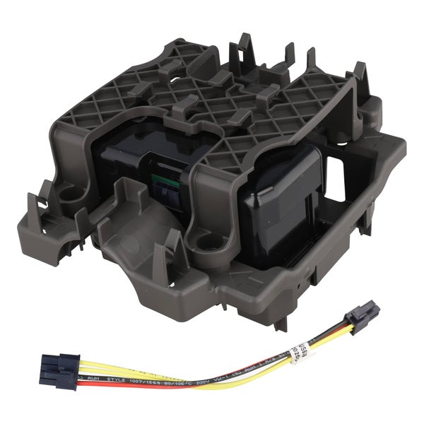Steuerungseinheit mit Motorgehäuse und Anschlusskabel für elektrische Dachfensterantriebe.