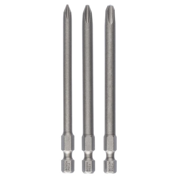Drei Bosch Kreuzschlitz-Bits