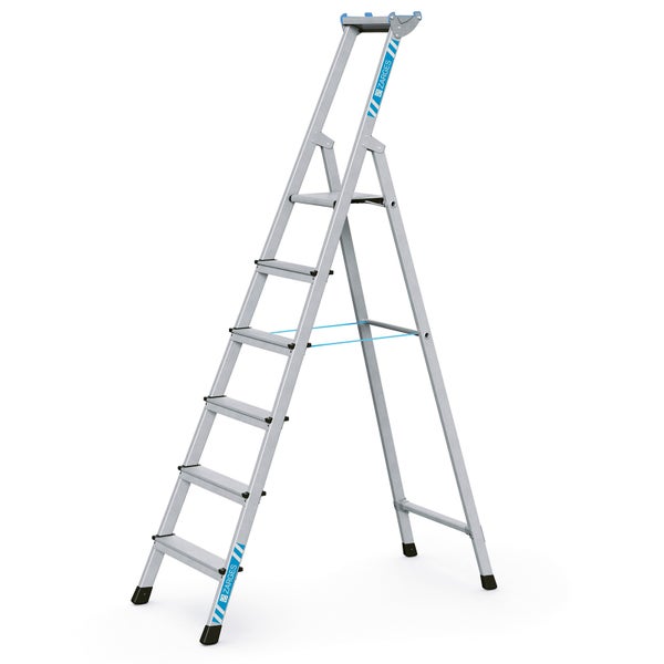 Zarges Stehleiter mit sechs Stufen