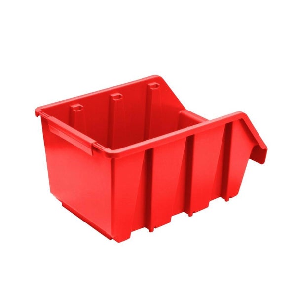 PROREGAL SuperSparSet 10x Sichtlagerbox 3 HxBxT 12,6 x 17 x 24 cm Polypropylen Rot