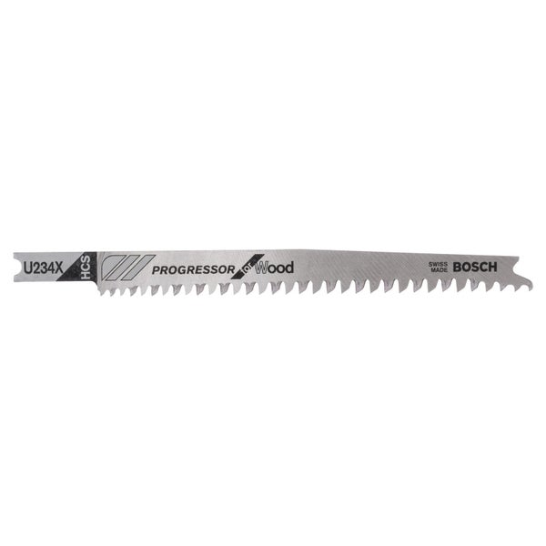 Bosch 3x Stichsägeblatt U 234 X Progressor for Wood - 2608633525
