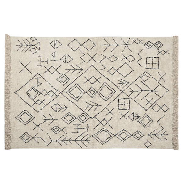 Teppich SOMEK Beige 160 x 230 cm Baumwolle
