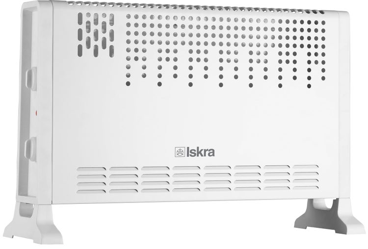 ISKRA Konvektorheizung CH-2020F, 2000 Watt, Thermostatreglerrad, Überhitzungsschutz, 3 Leistungsstufen