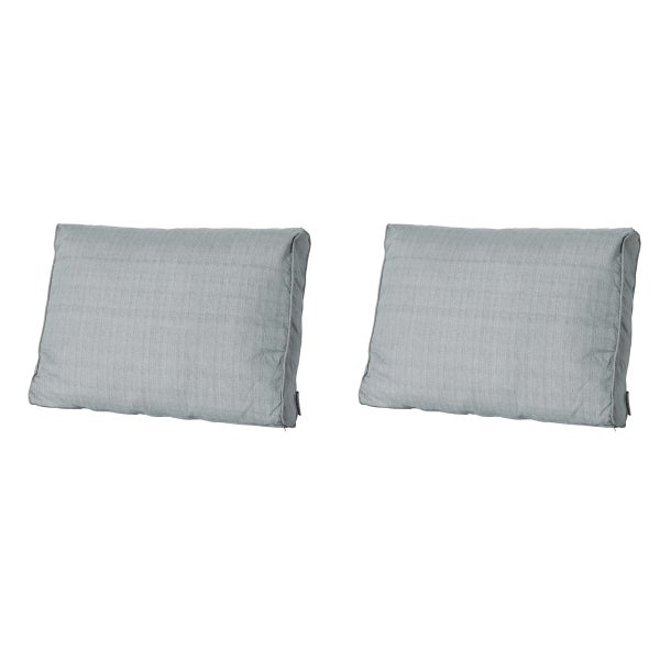 Lounge Rückenkissen Basic grau - ca. 40x60 cm - 2er-Set