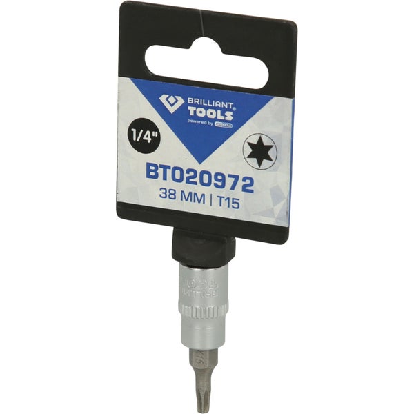 BRILLIANT TOOLS 1/4 Torx-Bit-Stecknuss T15 - BT020972