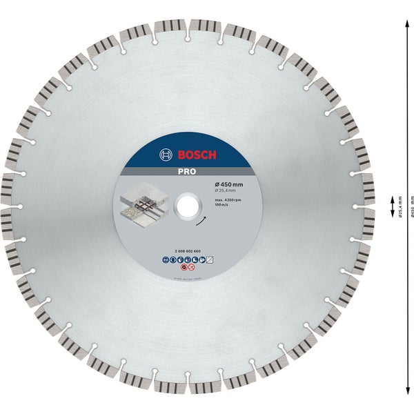 Bosch Pro Trennscheibe mit 450 mm Durchmesser