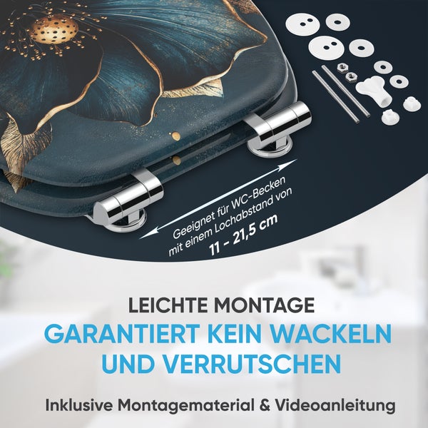WC-Sitz mit Absenkautomatik Bellezza