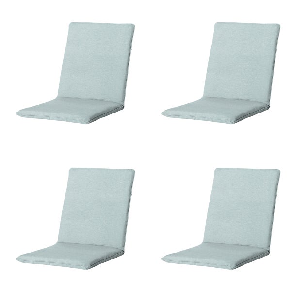 Stuhlauflage Stapelstuhl Naples Azur - Ca. 97x49 cm - 4er-Set