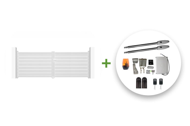 Tor mit Torantrieb und Zubehör