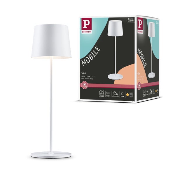 Dekorative LED Lampe mit Wendel und Zigbee Logo