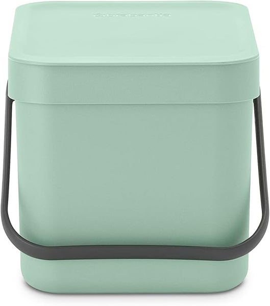 Brabantia Abfallsammler Mit Stay Open Deckel 6 Liter HxBxT 18 x 20 x 24,5 cm Kunststoff Jade