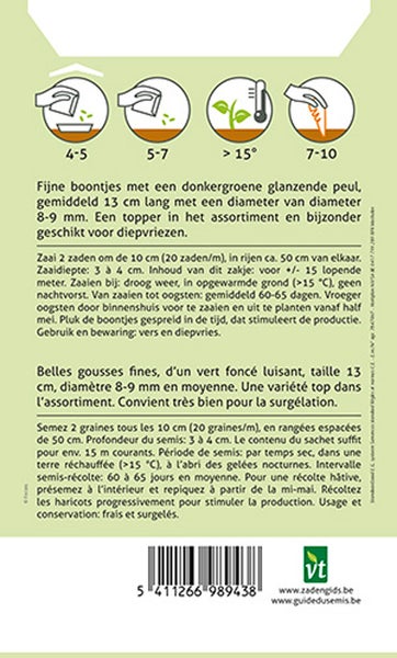 Informationen zur Aussaat von Bohnensamen
