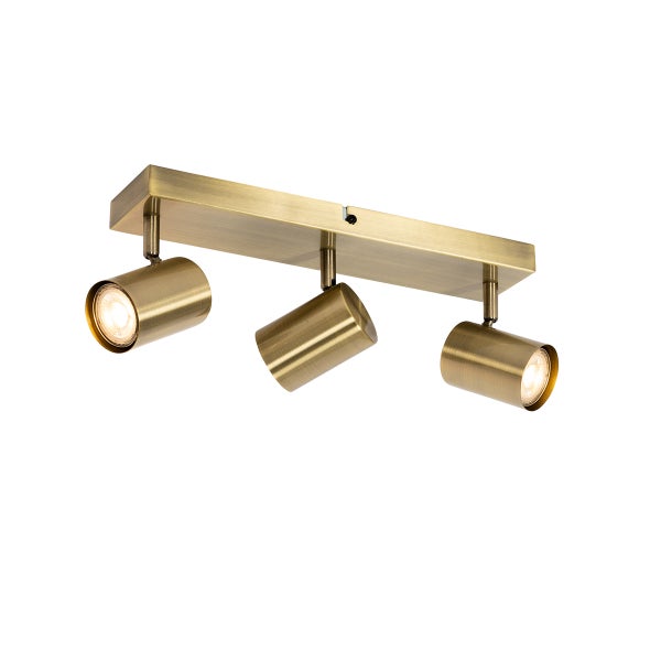 Moderne Deckenleuchte Bronze 3-flammig verstellbar rechteckig - Jeana