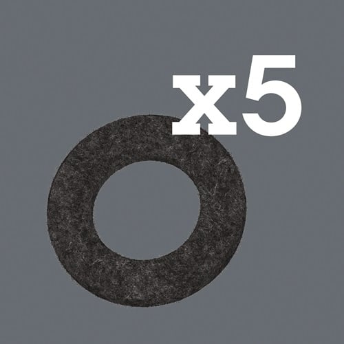 Fünf Filzgleiter zum Schutz von Oberflächen