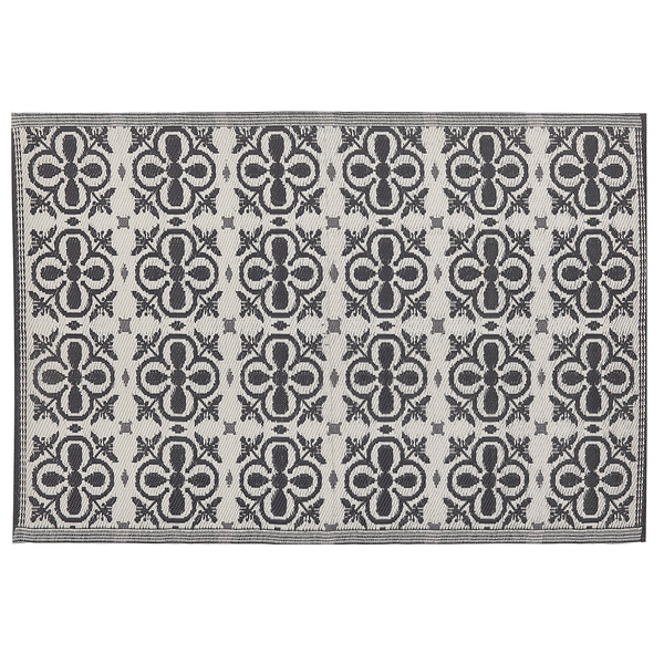 Outdoorteppich NELLUR Schwarz 120 x 180 cm