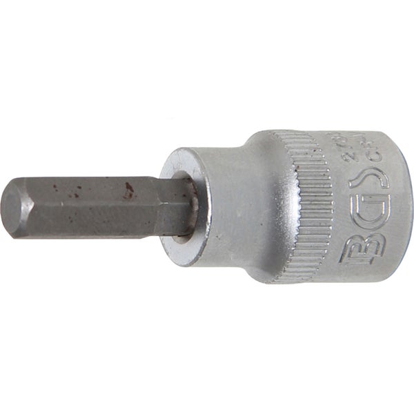 BGS Bit-Einsatz Antrieb Innenvierkant 10 mm (3/8) Innensechskant 9/32 - 2730