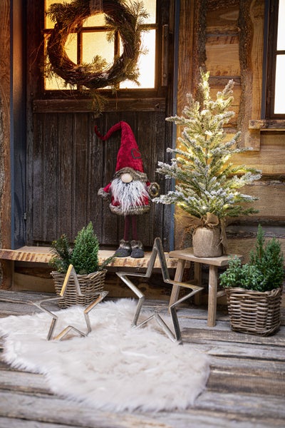 FRANK FLECHTWAREN | Santa Stelzenbeine, H: 75 cm, TEXTIL