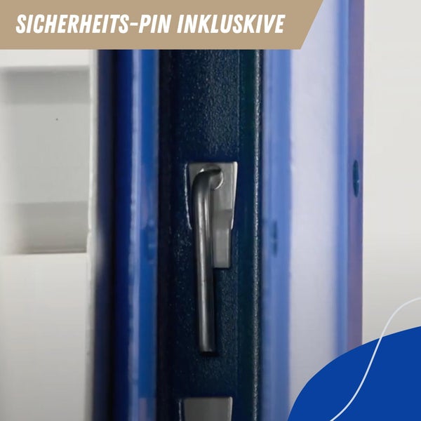 PROREGAL Reifenregal Maximus Pro HxBxT 200 x 150 x 40 cm 3 Ebenen 160 kg Fachlast Lichtblau-Lichtgrau