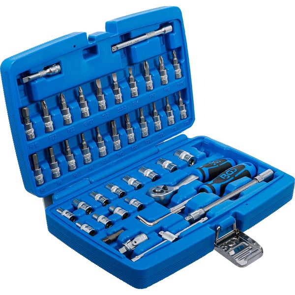BGS Steckschlüssel-Satz Antrieb 6,3 mm (1/4) 46tlg. - 2145