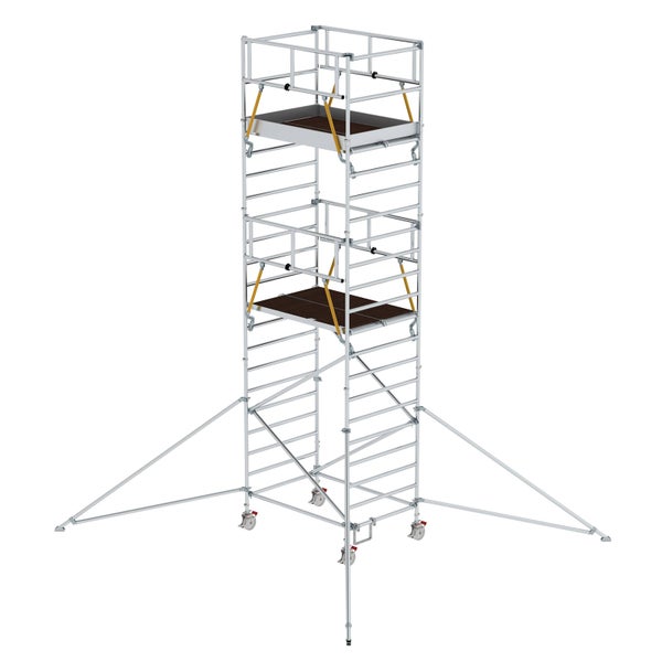 MUNK Rollgerüst SG mit Doppelplattform 1,35x1,80m und Ausleger 7,59m AH