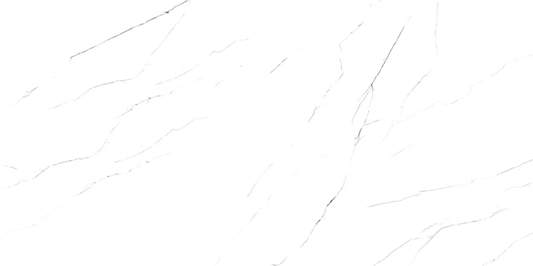 Feinsteinzeug Wand- und Bodenfliese 60 cm x 120 cm - Classic carrara white