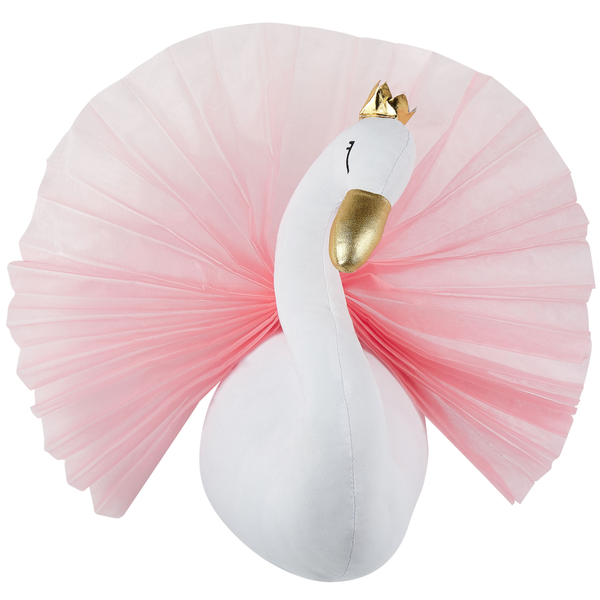 Wanddekoration für Kinder Schwan ODETTA Baumwolle 32 cm Weiß
