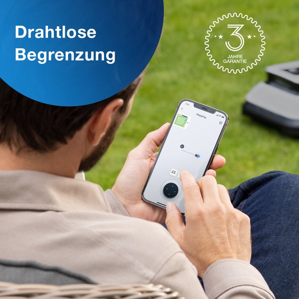 Rasenmähroboter ECOVACS GOAT G1-800 Grey, bis 800 m² Rasenfläche, (Set), mit intelligenter 3D-Hindernisvermeidung