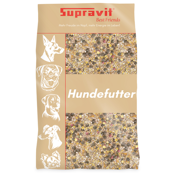Verpackung Hunde Trockenfutter der Marke Supravit