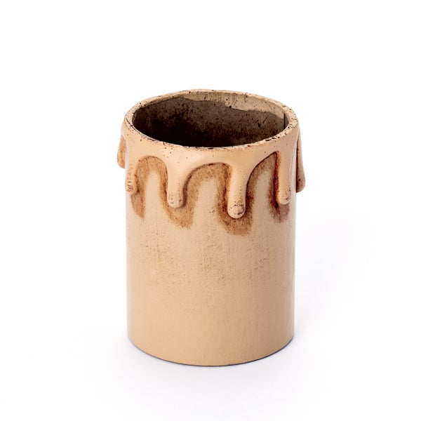 Kerzenhülse für Kerzenfassung E27 Kronleuchter Kerzenhülle aus Kunststoff  ø43mm L60mm Antik