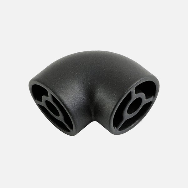 Offene Aufbewahrungsbox aus Holz mit Metalldetails