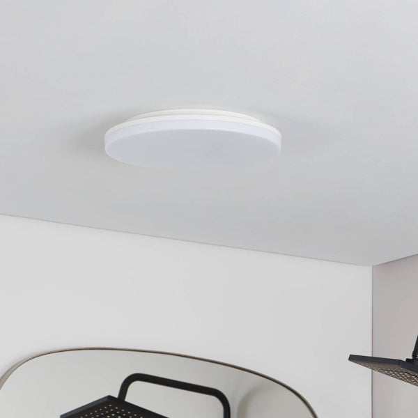 PRIOS LED Deckenleuchte Artin (Modern) in Weiß (1 flammig, ) - Lampe Deckenlampe Badezimmerleuchte