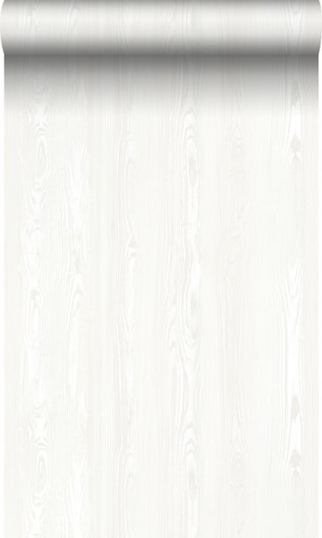 Origin Wallcoverings Tapete Holzoptik Crême-Weiß - 53 cm x 10.05 m - 347522