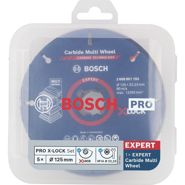 Bosch Expert Carbide Multi Wheel im Set, Durchmesser 125 Millimeter