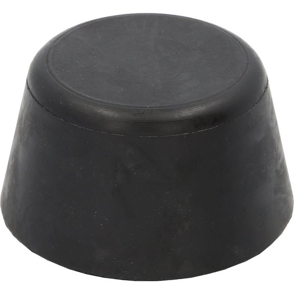 Schwarzer Gummianschlagpuffer in Kegelform