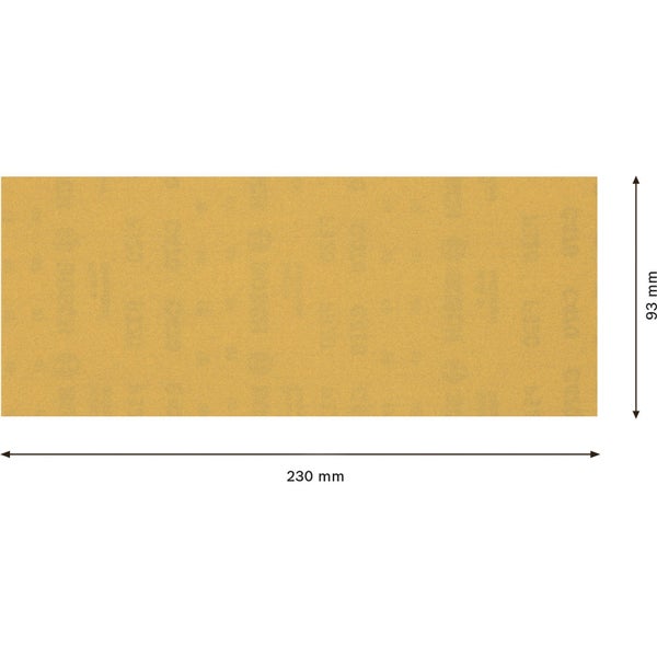 Bosch 10x Expert C470 Schleifpapier ohne Löcher für Schwingschleifer 93 x 230 mm G 320 - 2608900867
